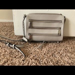 Rebecca Minkoff zipper leather crossbody bag